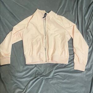Light Pink Agnes & Dora Bomber Jacket Size large